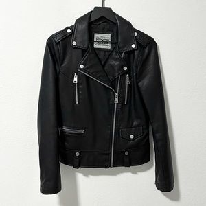 Levi's faux leather moto jacket in black